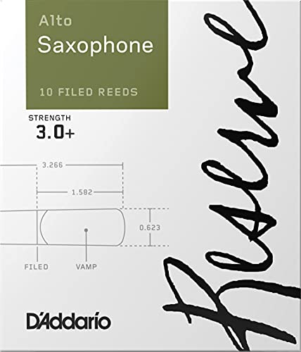 D'Addario Reserve Blätter für Altsaxophon Stärke 3.0+ (10 Stück) von Rico