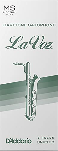 La Voz Blätter für Baritonsaxophon, Medium Soft, 5er-Packung von Rico
