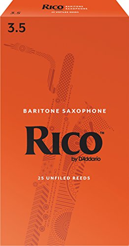 RICO Blätter für Baritonsaxophon Stärke 3.5 (25 Stück) von Rico