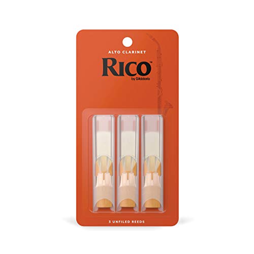 Rico Blättchen für Alt-Klarinette, Stärke 2,5, 3 Stück von Rico