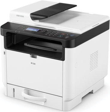 RICOH M 320 A4 mono Laser MFP 7,60cm (3) 1 (9P01749) von Ricoh