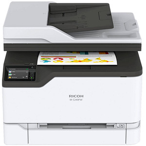RICOH M C240FW 4 in 1 Farblaser-Multifunktionsdrucker weiß von Ricoh