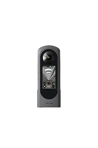 Ricoh 360-Grad-Kamera Theta X (2023), hochauflösendes Bild von Circa 60 MP, 5,7 K 360, Touchscreen, austauschbarer Akku, Externe Speicherkarte von Ricoh