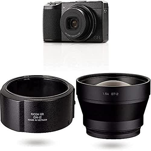 Ricoh GR IIIx Digitalkamera [Brennweite 40 mm] + GA-2 [Kompatible Modelle: RICOH GR IIIx] + Televorsatzobjektiv GT-2 [Kompatible Modelle: Ricoh GR IIIx] von Ricoh