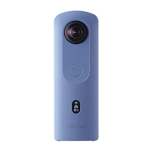 Ricoh Imaging RICOH Theta SC2 BLAU, 360°-Kamera mit Bildstabilisierung, hohe Bildqualität, High-Speed Datentransfer, Nachtaufnahmen mit geringen Bildrauschen, klein & leicht, für IOS und Android von Ricoh Imaging