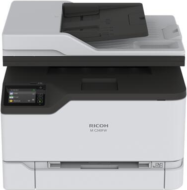 Ricoh M C240FW - Multifunktionsdrucker - Farbe - Laser - A4 (Medien) - bis zu 24 Seiten/Min. (Kopieren) - bis zu 24 Seiten/Min. (Drucken) - 250 Blatt - 33.6 Kbps - USB 2.0, Gigabit LAN, Wi-Fi(n), USB 2.0-Host (408430) von Ricoh