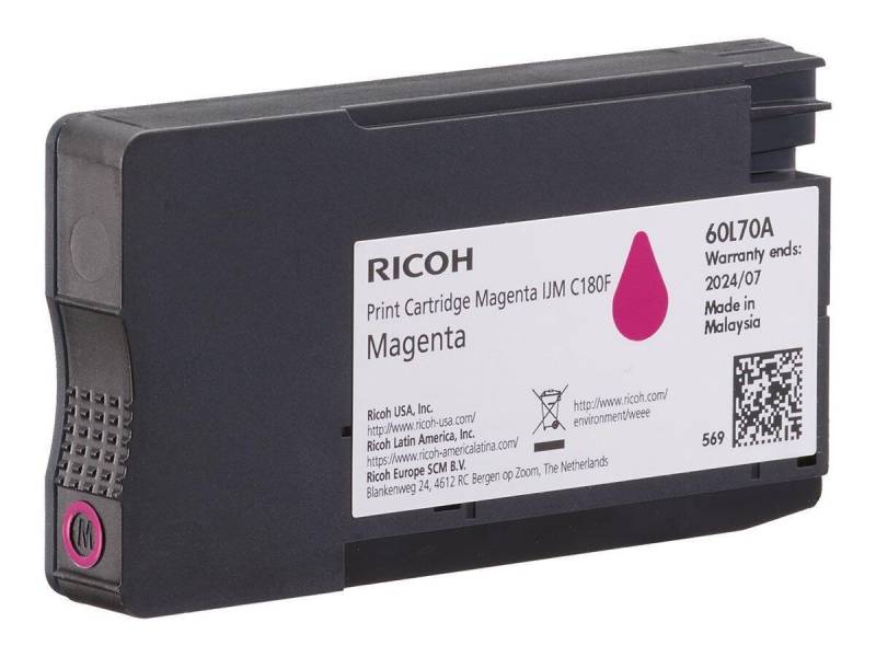 Ricoh Original Tintenpatrone IJM C180F magenta 1.600 Seiten (408519) von Ricoh