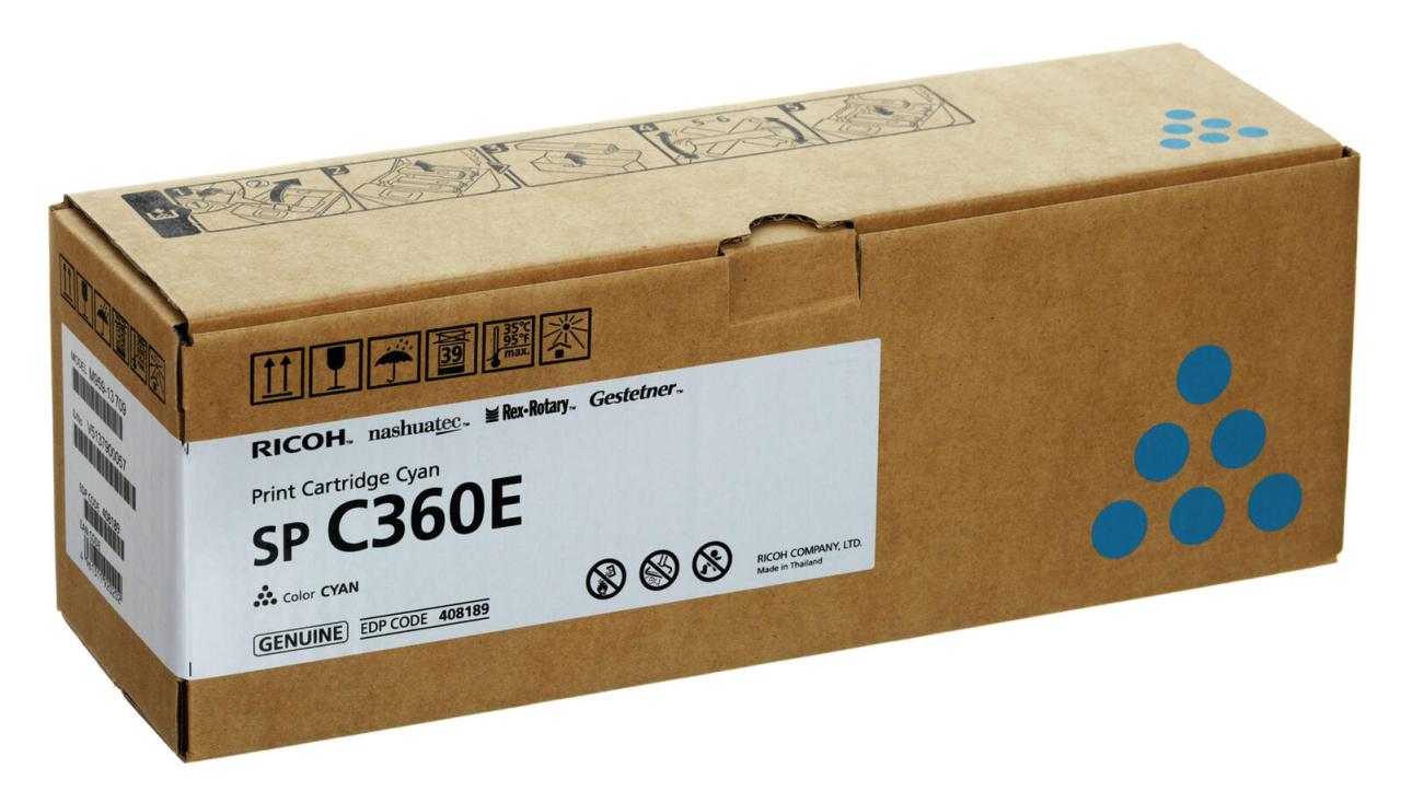 Ricoh Original Toner cyan 1.500 Seiten (408189) für Ricoh SP C360DNW von Ricoh