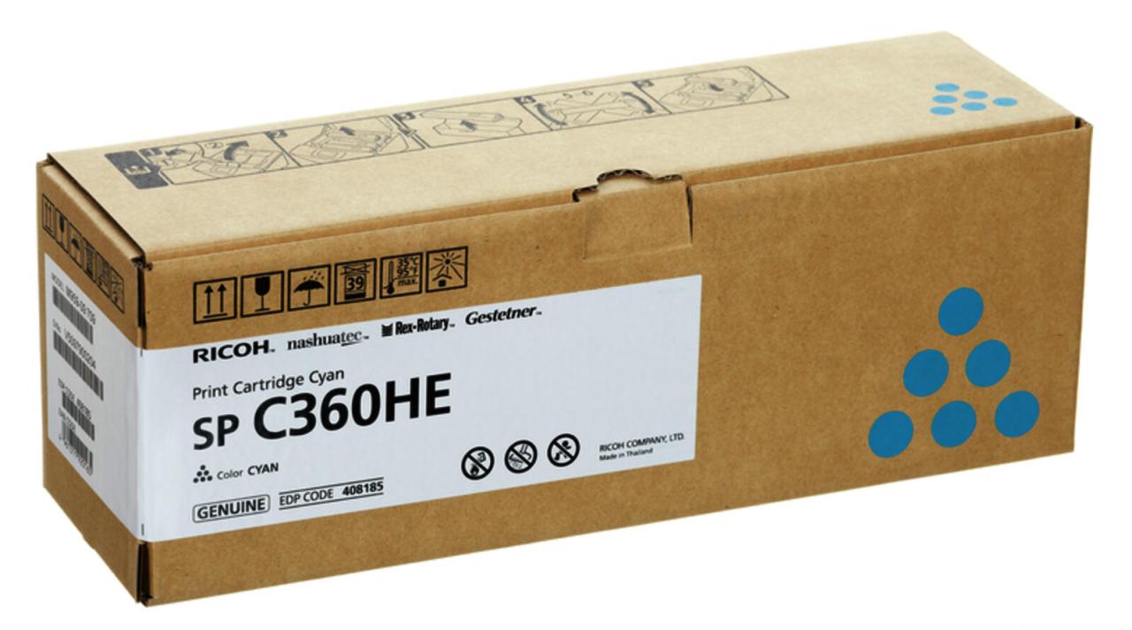 Ricoh Original Toner cyan 5.000 Seiten (408185) für Ricoh SP C360DNW von Ricoh