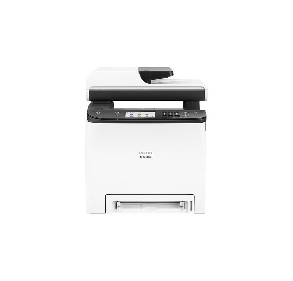Ricoh Ricoh M C251FW - 4-in-1 Farblaser Multifunktionsdrucker Farblaserdrucker, (WLAN und USB 2.0 Verbindung, 4-in-1 Multifunktionsgerät) von Ricoh