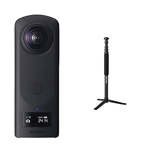 Ricoh Theta Z1 51GB & Theta-Stativ TD-1: Mit Allen RICOH Theta-Modellen der Reihe kompatibel, Abmessungen des Einbeinstativs: 152 cm/Länge im eingeklappten Zustand: 55,8 cm/Gewicht: 765 g von Ricoh