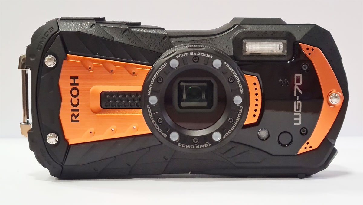 Ricoh WG-70 Digitalkamera orange Kompaktkamera von Ricoh