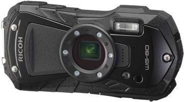 Ricoh WG-80 - Digitalkamera - Kompaktkamera - 16,0 MPix - 1080p - 5x optischer Zoom - Unterwasser bis zu 14m - Schwarz (03122) von Ricoh