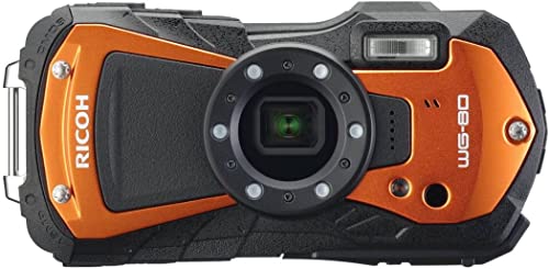 Ricoh WG-80 Orange Wasserdichte Digitalkamera - stoßsicher frostsicher drucksicher 03127 von Ricoh
