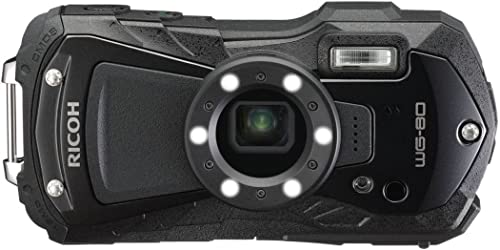 Ricoh WG-80 Schwarz Wasserdichte Digitalkamera - stoßsicher frostsicher drucksicher 03122 von Ricoh