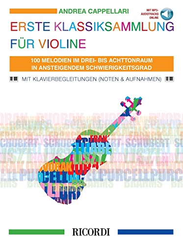Erste Klassiksammlung für Violine-Violine und Klavier-BOOK+PART+A-ONLINE von Ricordi Verlag