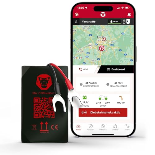 GPS Tracker Motorrad RideLink WingMan 4G | Live Tracking und Diebstahlmelder | Inklusive Motorrad Navigation, Routenplaner und Community | Robust, IP54 Wasserdicht und Staubdicht | made in Germany GPS Tracker Motorrad RideLink WingMan 4G | Live Tracking und Diebstahlmelder | Inklusive Motorrad Navigation, Routenplaner und Community | Robust, IP54 Wasserdicht und Staubdicht | made in Germany von RideLink