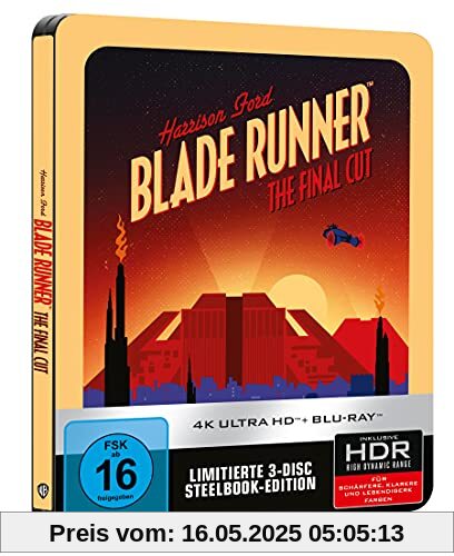 Blade Runner: Final Cut - 4K UHD - Steelbook [Blu-ray] von Ridley Scott