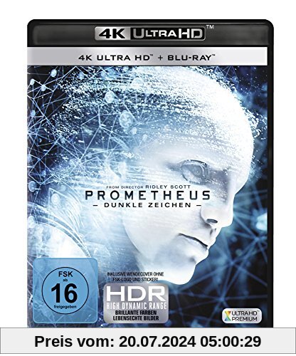 Prometheus - Dunkle Zeichen  (4K Ultra HD) (+ Blu-ray) von Ridley Scott