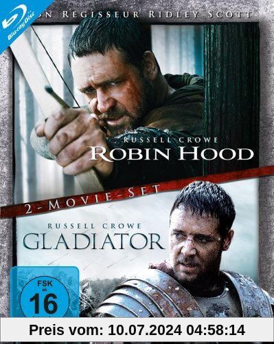 Robin Hood / Gladiator (Director's Cut / Extended Edition, 2 Discs) [Blu-ray] von Ridley Scott