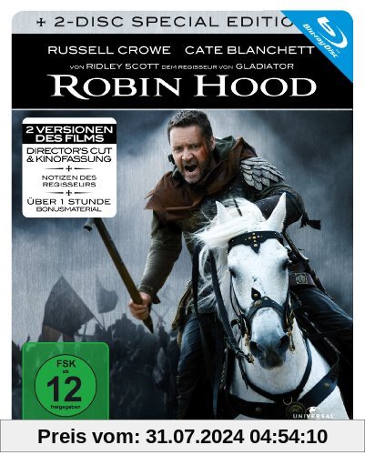 Robin Hood - Steelbook (2 Disc Edition) [Blu-ray] [Special Edition] von Ridley Scott