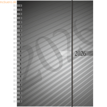 Rido Buchkalender futura 2 A5 1 Woche/2 Seiten PP anthrazit Kalendariu Rido Buchkalender futura 2 A5 1 Woche/2 Seiten PP anthrazit Kalendariu von Rido