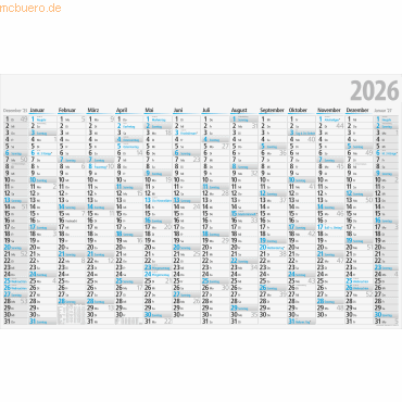 Rido Jahresplaner 121x77cm 14 Monate 2026 Rido Jahresplaner 121x77cm 14 Monate 2026 von Rido