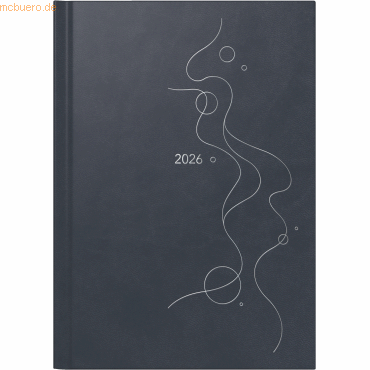 Rido Buchkalender Mentor 14,8x20,8cm 1 Tag/Seite Kunstleder Monstera a von Rido