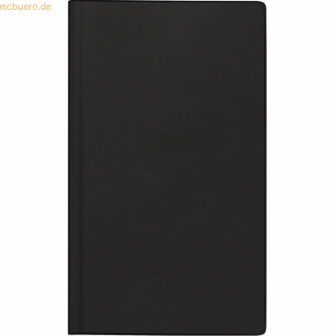 Rido Buchkalender Reisemerker 11,3x19,5cm 1 Tag/Seite Balacron schwarz von Rido