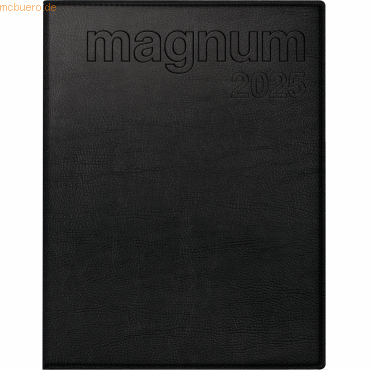 Rido Buchkalender magnum 18,3x24cm 1 Woche/2 Seiten Kunstleder schwarz von Rido