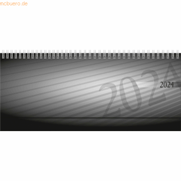 Rido Schreibtischquerkalender Septant 30,5x10,5cm PP schwarz 2024 von Rido