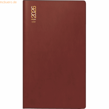 Rido Taschenkalender TM12 8,7x15,3cm 1 Monat/2 Seiten Kunststoff borde von Rido