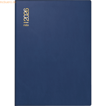 Rido Taschenkalender Technik II 10x14cm 2 Tage/Seite Kunststoff blau 2 von Rido