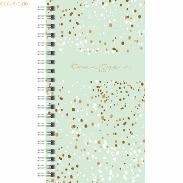 Rido Taschenkalender Timing 2 9,3x17,2cm 1 Woche/2 Seiten PP Confetti von Rido