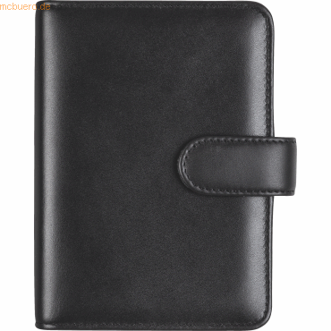 Rido Terminplaner ohne Kalendarium 7,6x12,7cm Nappaleder schwarz von Rido