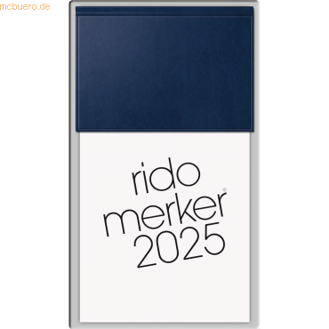 Rido Tischkalender Merker 10,8x20,1cm PP dunkelblau 2025 Rido Tischkalender Merker 10,8x20,1cm PP dunkelblau 2025 von Rido