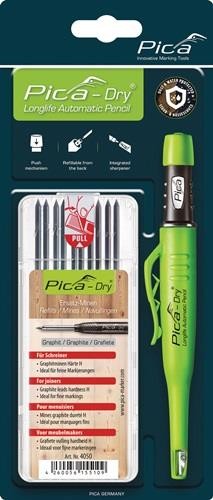 Pica Bau-/Tieflochmarker -Dry+Minenset Farbe graphit +Minenset 4000 871 360 von Riebensahm