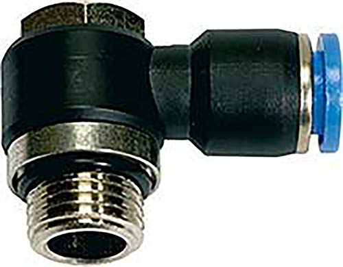 RIEGLER 109414-145.038-8 L-Steckverschraubung »Blaue Serie« drehbar, G3/8 a., max.15, Ø8mm, 1Stk von Riegler