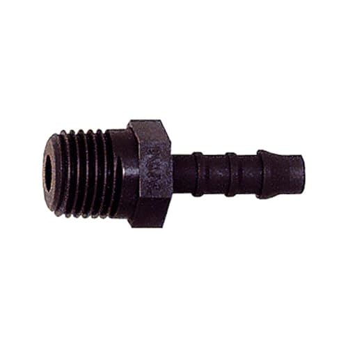 RIEGLER 110959-31.152 Gerader Einschraubstutzen, R 1/2 a., für Schlauch LW 12 mm, PA 6, 1Stk von Riegler