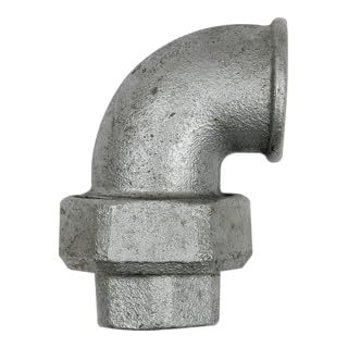 RIEGLER 112924-TFV 96-10 Verschraubung Bogen 96 IG/IG, Rp 1, schwarzer Temperguss, 1Stk von Riegler