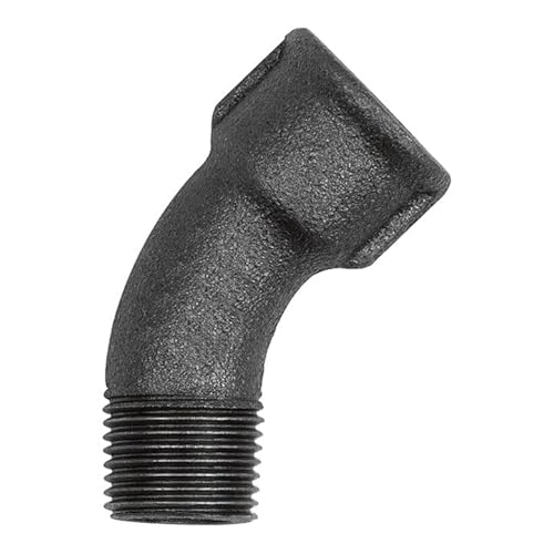 RIEGLER 133609-TFB 40-20-S Bogen 40, 45°, Rp 2 i., R 2 a., Temperguss schwarz, 1Stk von Riegler