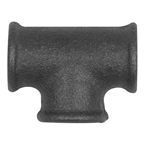 RIEGLER 133672-TFT 130-12-S T-Stück 130, 3 x Rp 1/2 i., Temperguss schwarz, 1Stk von Riegler