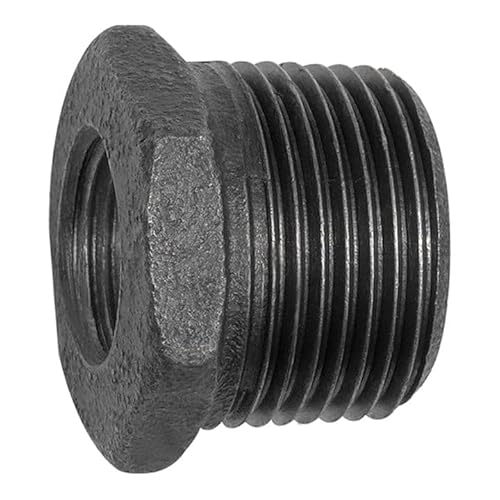 RIEGLER 133727-TFR 241-3814-S Reduzierstück 241, R 3/8 a., Rp 1/4 i. Temperguss schwarz, 1Stk von Riegler