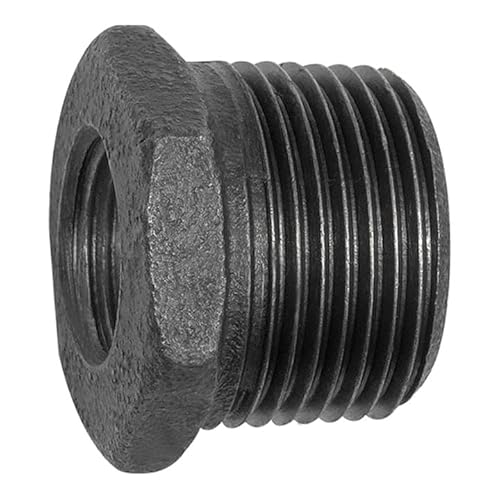 RIEGLER 133741-TFR 241-11210-S Reduzierstück 241, R 1 1/2 a., Rp 1 i. Temperguss schwarz, 1Stk von Riegler