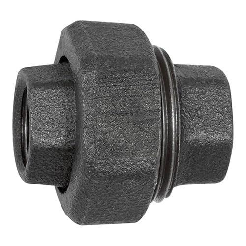 RIEGLER 133822-TFV 340-38-S Verschraubung 340, konisch dicht., Rp 3/8, Rp 3/8, Temperg. schw., 1Stk von Riegler