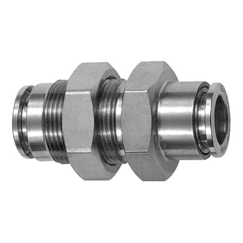 RIEGLER 135256-851.014-6 ES Gerade Schott-Steckverbindung, M14x1,0, ES 1.4404, 1Stk von Riegler