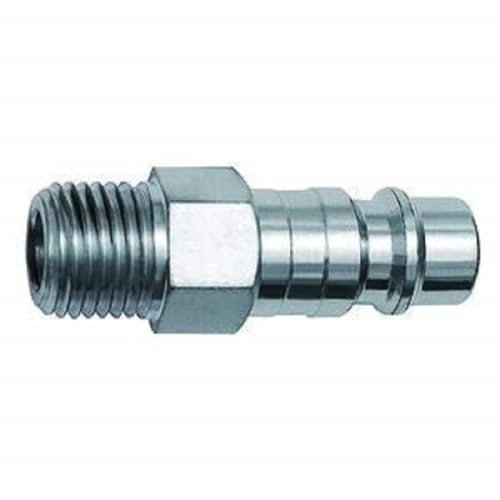 RIEGLER 141671-424.62-NPT Nippel für Kupplungen NW 7,2, Stahl, NPT 3/8 AG, 1Stk von Riegler