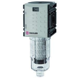 RIEGLER 142453-FUM 891 Aktivkohlefilter »FUTURA-mini« mit PC-Behälter, BG 0, G 1/4, 1Stk von Riegler