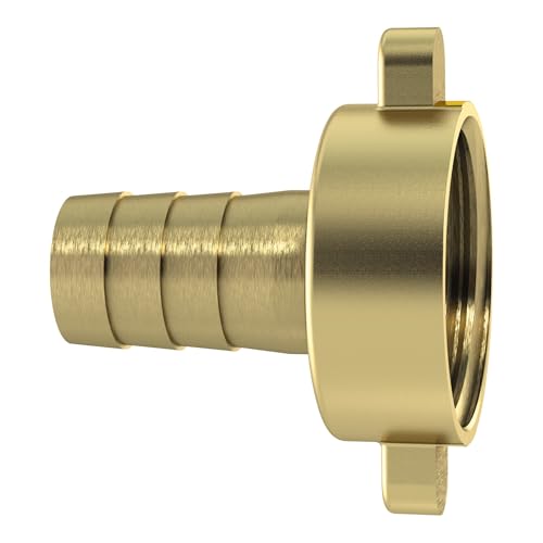 RIEGLER 146178-SV1213MS23FL 2/3 Schlauchverschr. G 1/2x13, Ü-Mutter, flachd. leichte Ausf. MS, Gold, 1Stk von Riegler