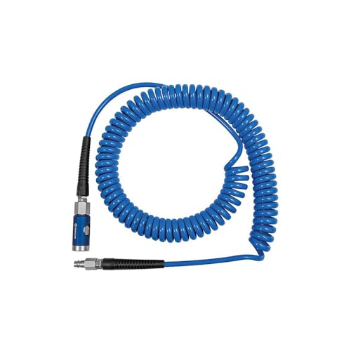 RIEGLER 158192-SP10750PUDSK Spiralschl.-Druckknopf-Sicherheitskuppl.-Set, PU, ø 10x6,5, 7,5 m, 1Stk von Riegler